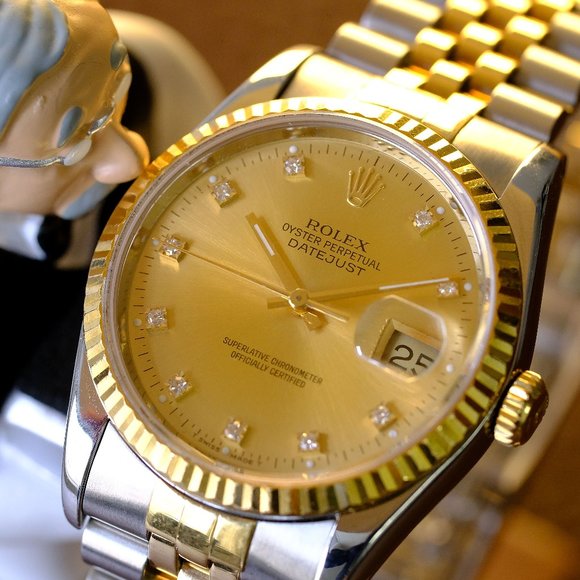 Rolex Datejust Factory Diamond Dial 36mm Watch - Picture 5 of 11